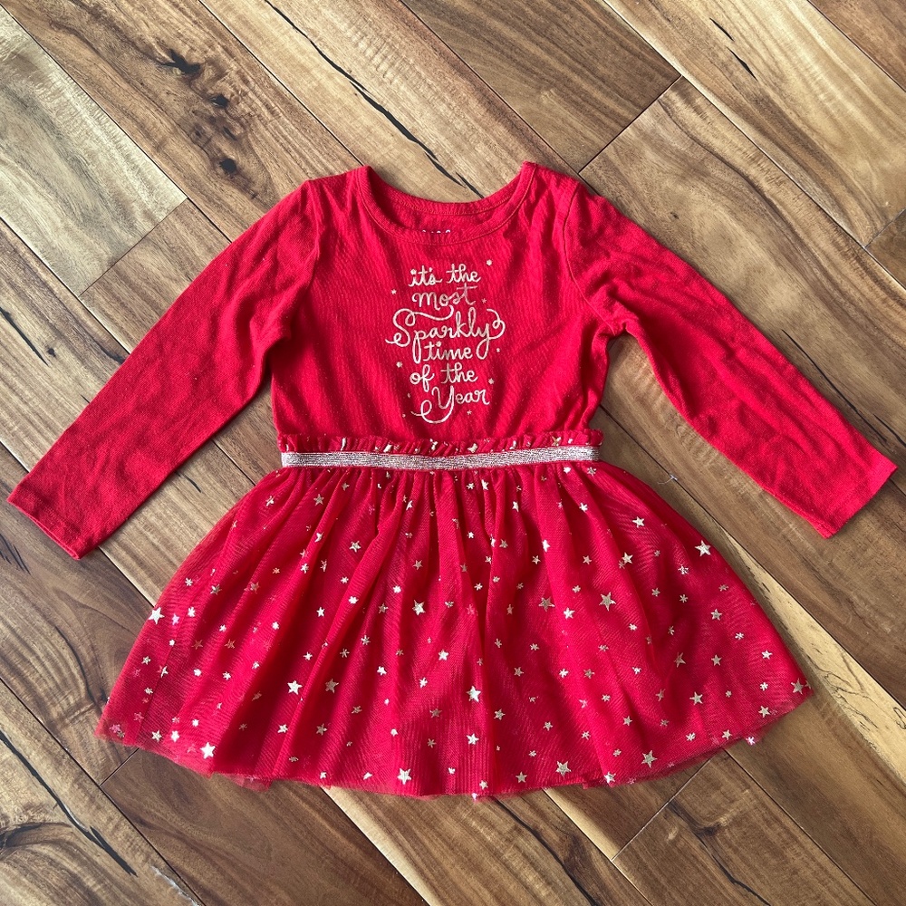 Cat & Jack Winter/Holiday Dress Size 3T
